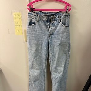 Alexander Wang diamante strap jeans